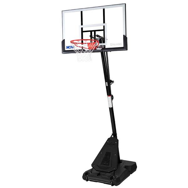 メーカー直送品 SPALDING スポルディング 50インチ NCAA エグザクトハイト アクリルポータブル E6A994 バスケット 器具・備品  ミニバス対応 SPALDING（スポルディング） メーカー直送品 50インチ NCAA エグザクト