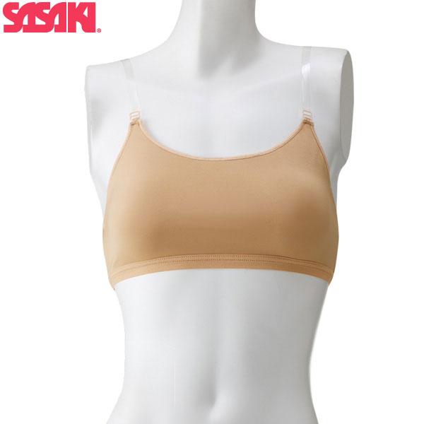 ササキスポーツ SASAKI 新体操 アンダーウェア プロスキンファンデーショントップ クリアストラップ・カップポケット付き F-253 | ササキスポーツ | 02