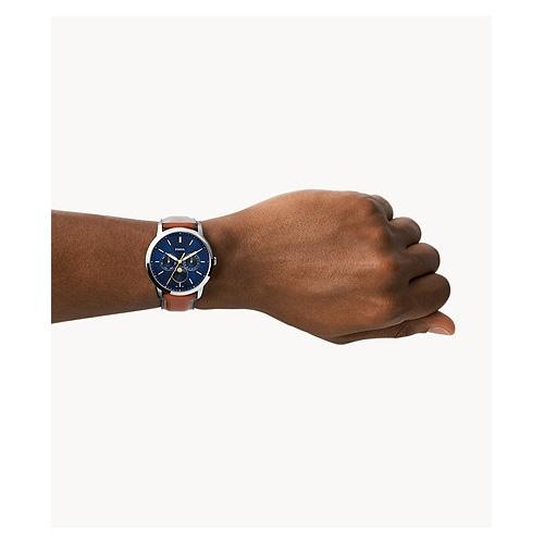 フォッシル FOSSIL 腕時計 NEUTRA MOONPHASE マルチファンクション ブラウン エコレザーウォッチ FS5903 メンズ アナログ 正規品 | SKAGEN | 01