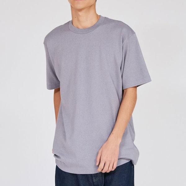 Hanes ヘインズ MOKU モク 杢 グレー クルーネックTシャツ 汗染み 目立ちにくい 半袖 HM1-D203 メンズ HM1D203 | Hanes | 01