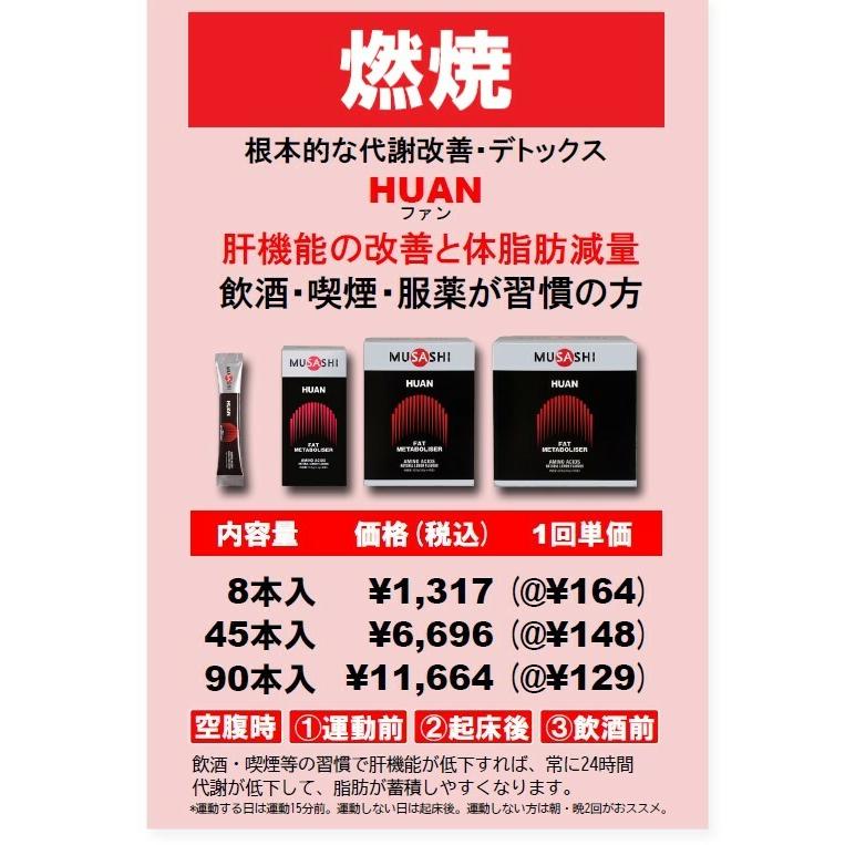 MUSASHI（FREETEL） MUSASHI ムサシ HUAN フアン 90本入 スティック1本