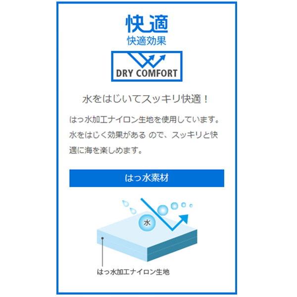 AQA エーキューエー ボードショーツ UVカット 吸水速乾 マリンスポーツ アウトドア 紫外線対策 UVカット KW-4653-50 レディース｜lafitte｜03