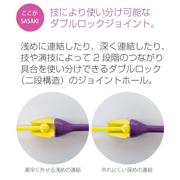 【SASAKI】新体操器具一式　ラバークラブ　ボール　ロープ　リボン・スティック 楽天市場】SASAKI ササキ ラバークラブ 長さ44cm 重さ150g以上