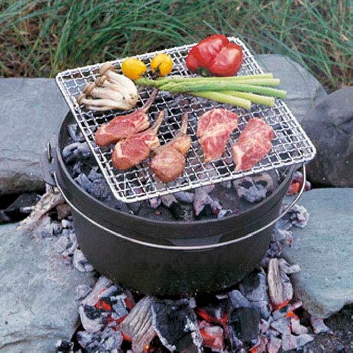 CAPTAINSTAG キャプテンスタッグ ダッチオーブン用角型焼き網270 脚付き M-5704 M5704 | CAPTAIN STAG | 01