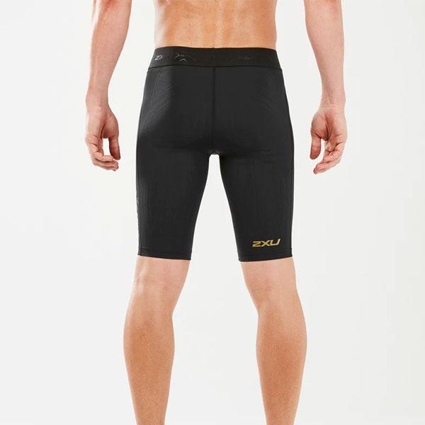 2XU ツータイムズユー MCS メンズ クロストレ コンプレッションショーツ ロゴベルト MA5366B 着圧の画像