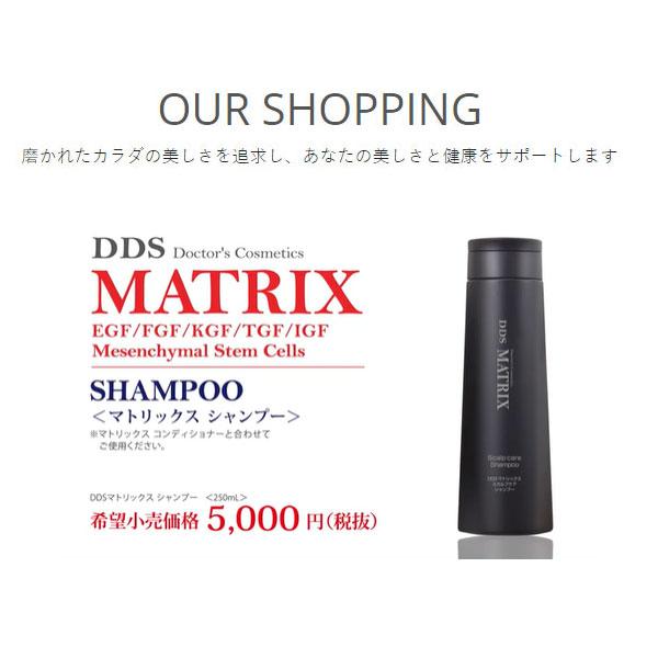 DDS MATRIX マトリックス シャンプー 250ml ヒアルロン酸 コラーゲン
