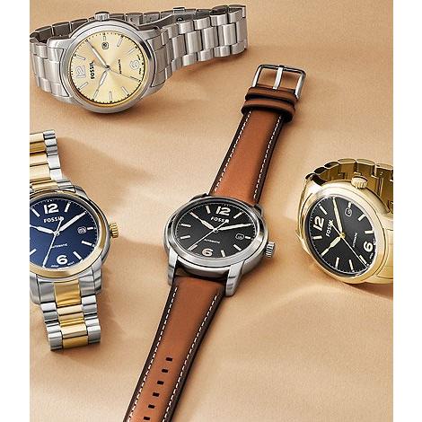 新春SALE！ フォッシル FOSSIL 腕時計 Fossil HERITAGE オートマティック ツートーン ステンレススチールウォッチ ME3230 メンズ 自動巻き 正規品 【2820697236】(15058円)