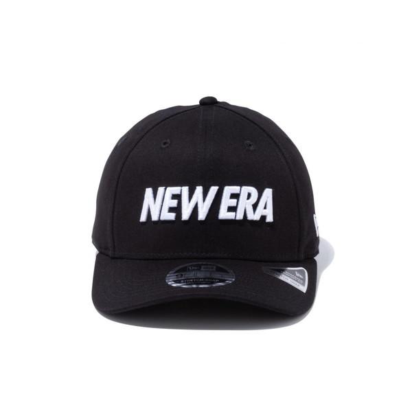 ニューエラ NEW ERA 9FIFTY ストレッチスナップ ワードマークロゴ ブラック × ホワイト 13552069 キャップ 帽子｜lafitte｜02