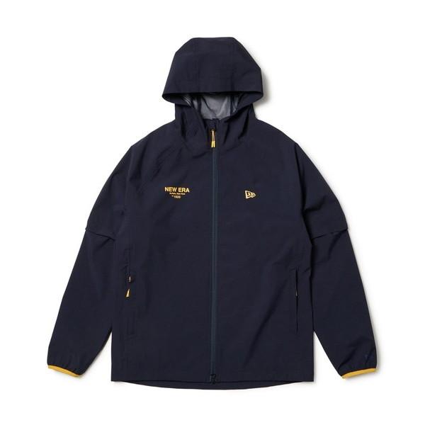 NEW ERA ニューエラ レインジャケット 2-Way スリーブ ネイビー ゴルフ 14669850の画像