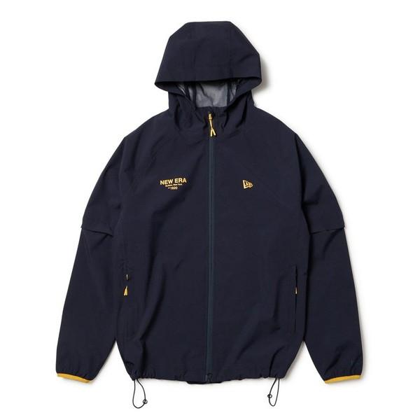 NEW ERA ニューエラ レインジャケット 2-Way スリーブ ネイビー ゴルフ 14669850の画像