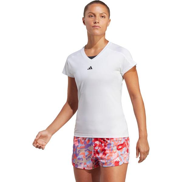 adidas アディダス AEROREADY トレイン エッセンシャルズ ミニマル ロゴ Vネック半袖Tシャツ 陸上 Tシャツ NQ047-HR7878｜lafitte｜02