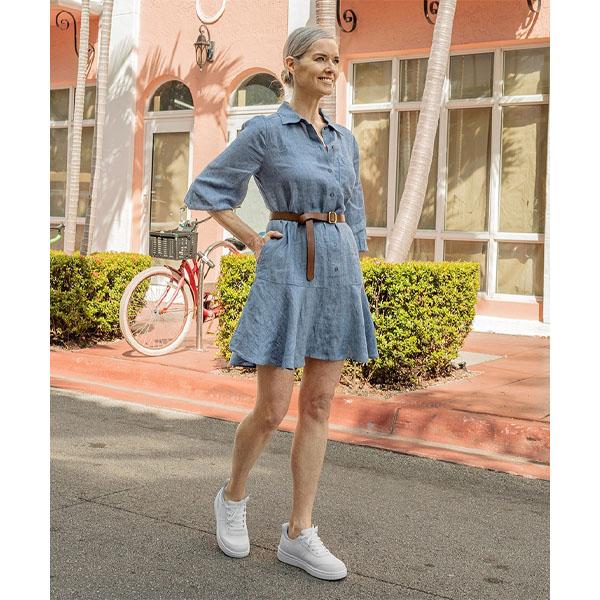 オ−ソフィート Orthofeet ひも付きシューズ OF8110 WANDER ワンダー レディース ミディアム幅 2E ワイド幅 3E ハンズフリーシューズ レザースニーカー | Orthofeet | 03