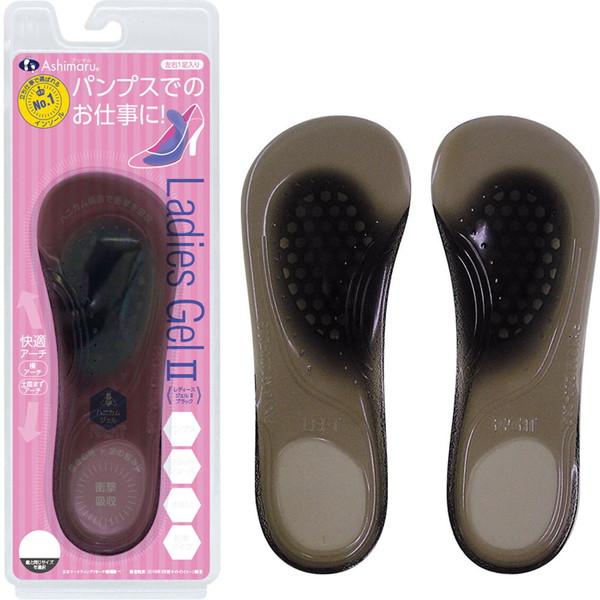 アシマル ASHIMARU インソール PX162 アシマルレディースジェル2ブラック 中敷き フットケア パンプスでのお仕事に | ASHIMARU