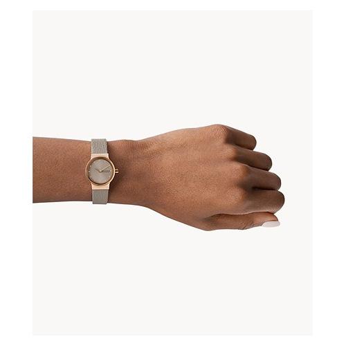スカーゲン SKAGEN 腕時計 FREJA LILLE 二針 グレーストーン エコレザーウォッチ SKW3005 レディース アナログ 北欧 正規品の画像
