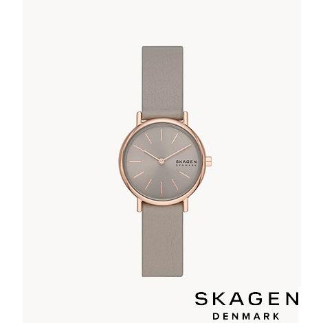 SKAGEN ブルーシェル星空文字盤　グレーレザー  レディース　腕時計 スカーゲン 腕時計 手表 レディース 母の日 おしゃれ シンプル