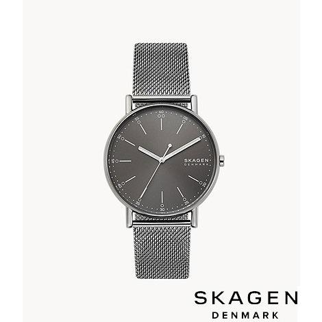 SKAGEN（スカーゲン） 腕時計 SIGNATUR 三針 グレースチールメッシュ 