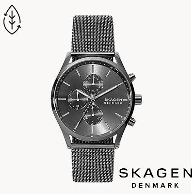 SKAGEN スカーゲン 腕時計 Holst Chronograph クロノグラフ チャコールスチールメッシュウォッチ SKW6608 メンズ ...