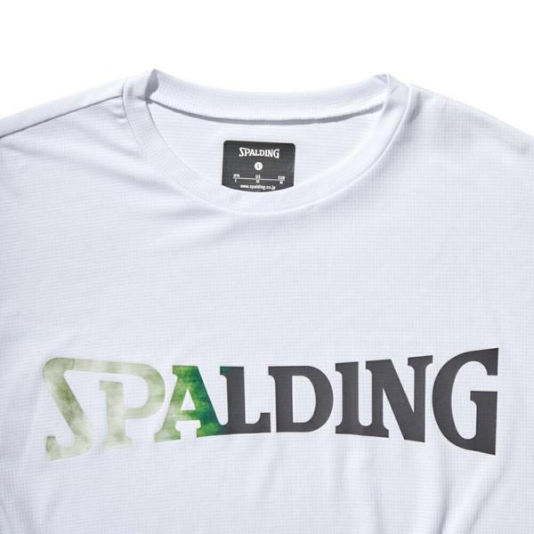 SPALDING スポルディング バスケット ロングスリーブTシャツ 長袖 デイブレイクダイ ライトフィット SMT22102-WH｜lafitte｜03