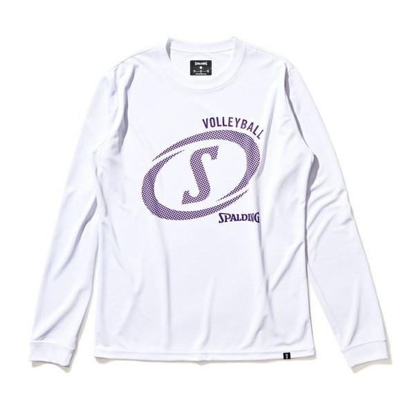 SPALDING スポルディング バレー ロングスリーブTシャツ 長袖 ファスト S SMT22183VWH SMT22183VWH