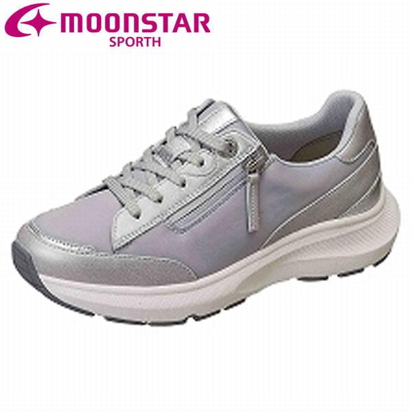 ムーンスター moonstar スポルス ファスナー付 スニーカー シューズ SP0102 レディース | MoonStar