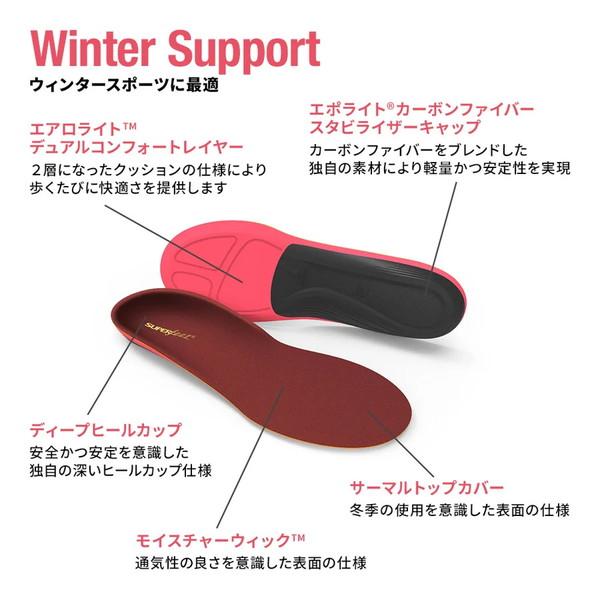 スーパーフィート SUPER feet インソール レッド Winter Support 中敷き スキー スノーボード 防寒シューズ | ブランド登録なし | 01