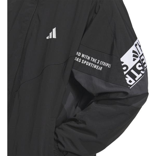 adidas アディダス ワーディングパック ルーズフィット メッシュ裏地付き ウーブンジャケット マルチスポーツ ウインドシャツメンズ WM005-KA1265 adidas（アディダス） ワーディングパック ルーズフィット メッシュ