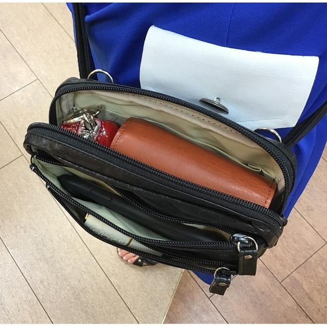 ウエストポーチ 紙のように軽い♪ メンズ レディス 本革 軽い 日本製