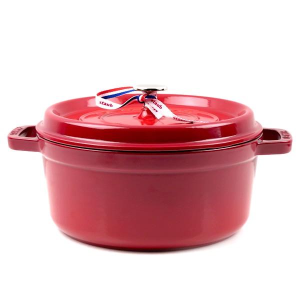STAUB ストウブ　ピコココット　ラウンド　24センチ Staub（ストウブ） 【ご返品・交換不可】Staub Round Cocotte 24cm