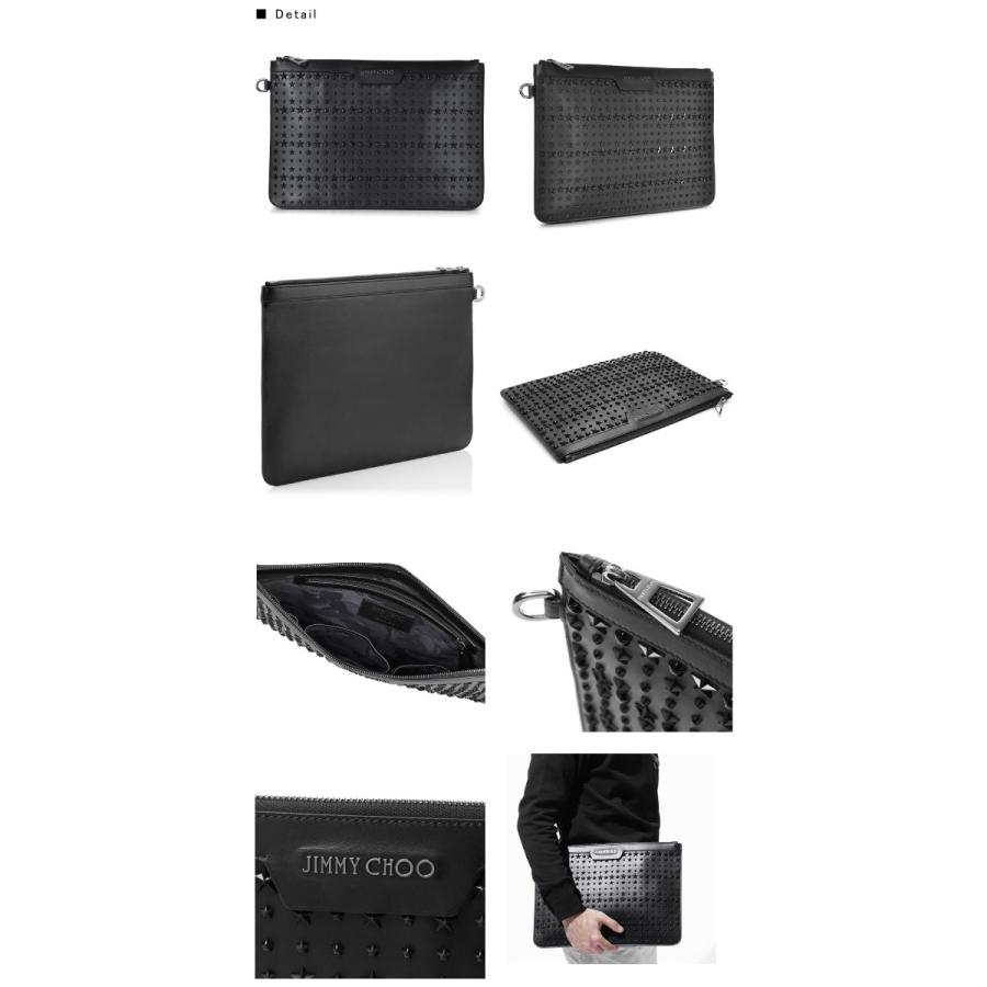 ▼Jimmy Choo /スタースタッズ　 レザークラッチDEREK JIMMY CHOO ジミーチュウ DEREK スタースタッズ レザー クラッチバッグ
