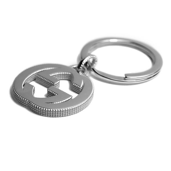 GUCCI（グッチ） キーリング インターロッキングG キーホルダー SLV