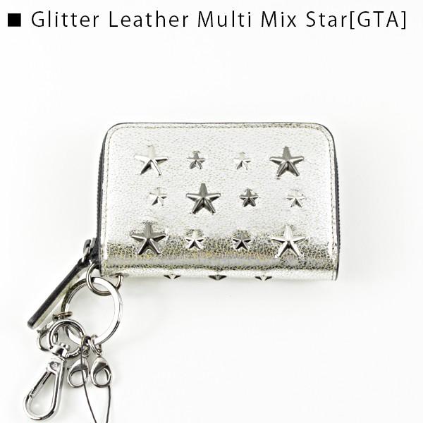 JIMMY CHOO ジミーチュウ マックスウェル Black Gunmetal(BLS) Glitter Leather Multi Mix Star(GTA)｜lag-onlinestore｜03