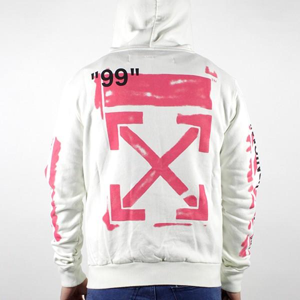 【関税込み】Off-White ブラック Pixel Diag Skate フーディ Sweatshirt Off-White Pixel Diag Skate Hoodie