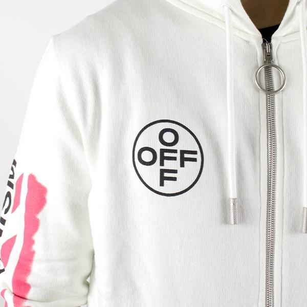 off white（オフホワイト） Off-White DIAG STENCIL ZIPPED HOODIE