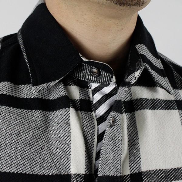 off white Off-White オフホワイト STENCIL FLANNEL SHIRT off white Off-White オフホワイト STENCIL FLANNEL SHIRT
