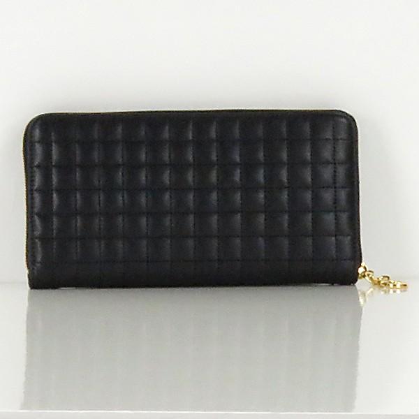 CELINE（セリーヌ） WALLET ZIP 10B553BFLキルティングレザー ラウンド 