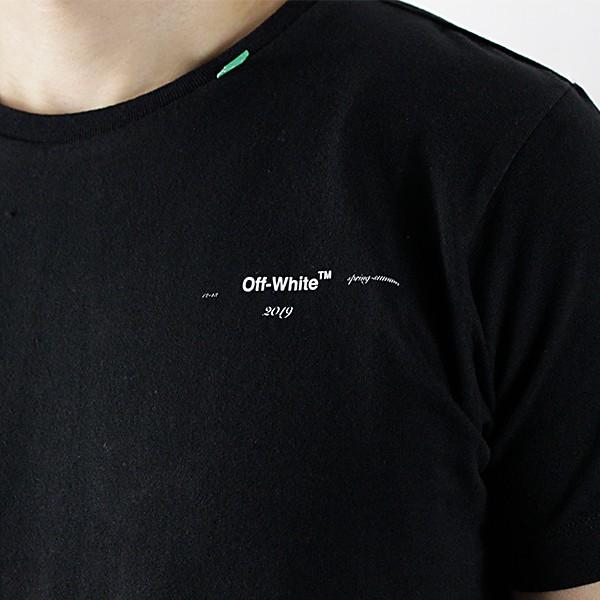 Off-White オフホワイト STENCIL S/S SLIM TEE ステンシル スリム 半袖Tシャツ OMAA027R19185015 オフホワイト S/S SLIM