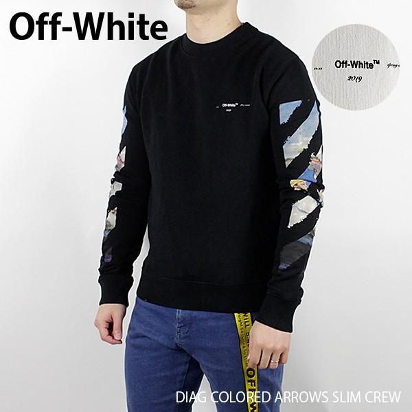 Off-Whiteオフホワイト　スウェットトレーナー　グラデーションバックアロー off white（オフホワイト） Off-White DIAG COLORED ARROWS SLIM CREW