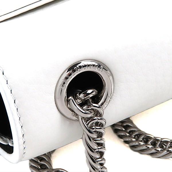 BALENCIAGA / バレンシアガ | 537387 エブリデイ レザー ロゴ チェーン ウォレット ショルダーバッグ | ホワイト | レディース BALENCIAGA（バレンシアガ） | 537387 エブリデイ レザー ロゴ