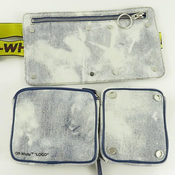 Off-White オフホワイト DENIM HIP BELT CARRYOVER　デニム ボディバッグ