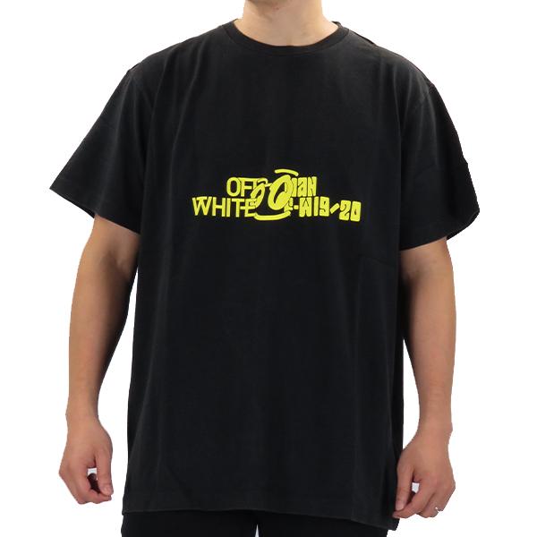 OFF WHITE 初期　Tシャツ Off-white オフホワイトイーグルフロント刺繍Tシャツブラック