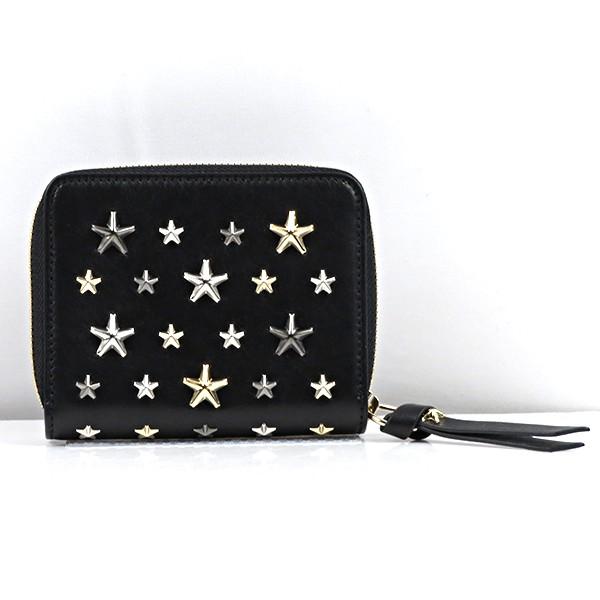 JIMMY CHOO REGINA ブラック 二つ折り財布 JIMMY CHOO ジミーチュウ REGINA レジーナ レディース 二つ折り