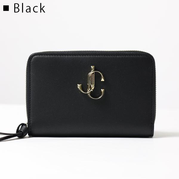 3628 ジミーチュウ ラウンドジップ コンパクトウォレット コンパクトジップ ウォレット | シャンパーニュ メタリック