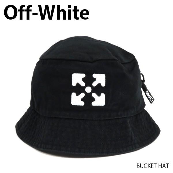 正規品✦OFF-WHITE (オフホワイト) 20SS バケットハット/男女兼用 off white（オフホワイト） Off-White BUCKET HAT バケットハット 帽子