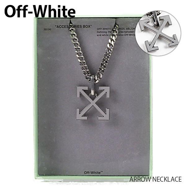 オフホワイト Arrow 矢印 ネックレス シルバー 使用感あり off white（オフホワイト） Off-White ARROW ネックレス