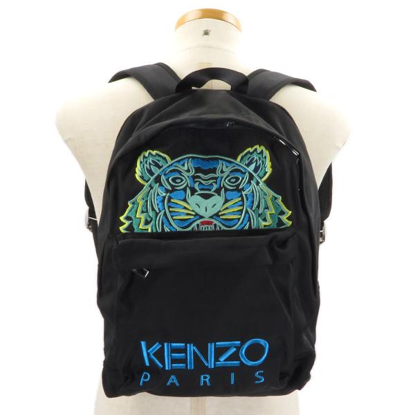 KENZO　ケンゾー　ストライプ柄　ブラック　リュック　バックパック KENZO ケンゾー バッグ リュック ミニ キャンバス キャンパス
