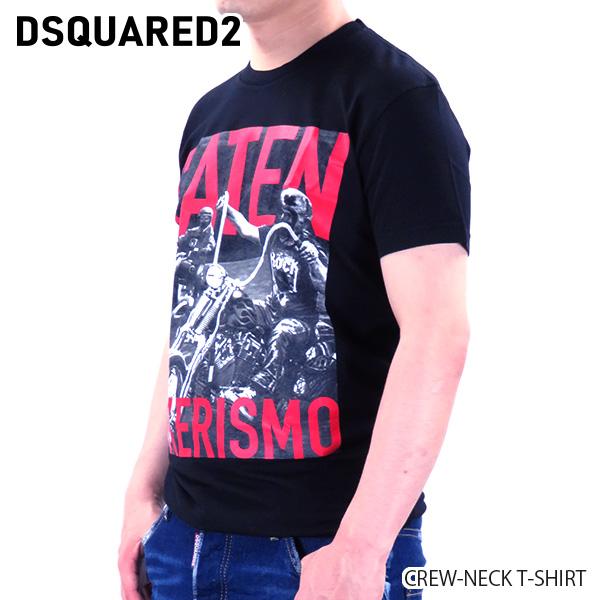 DSQUARED2 ディースクエアード クルーネック Tシャツ ロゴ 半袖 メンズ 