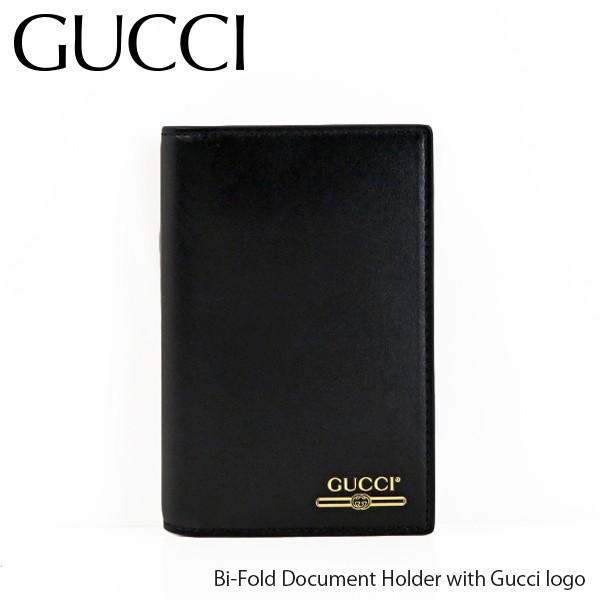 GUCCI（グッチ） ドキュメント ホルダー ロゴ パスポートケース メンズ