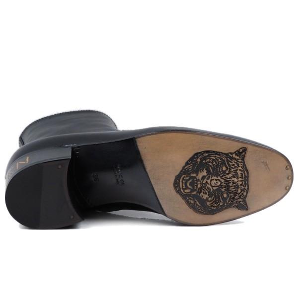 GUCCI（グッチ） ウーマンズ レザー ホースビット チェーン ブーツ