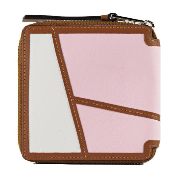 LOEWE ロエベ　パズルスクエア ラウンドファスナー　二つ折り財布 LOEWE - 超極美品 LOEWE スクエアパズル ラウンドファスナー 二
