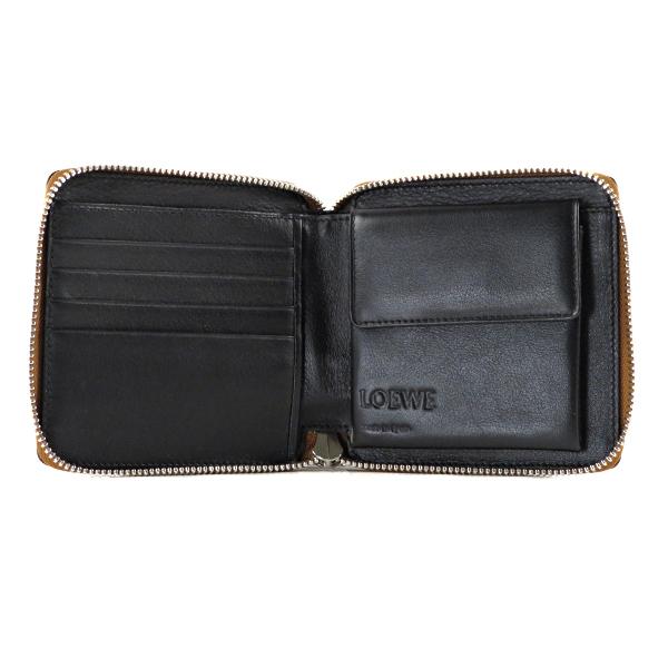 未使用級✨ロエベ パズル スクエア ラウンドファスナー アナグラム型押し 財布 LOEWE（ロエベ） PUZZLE SQUARE ZIP WALLET パズル スクエア ジップ